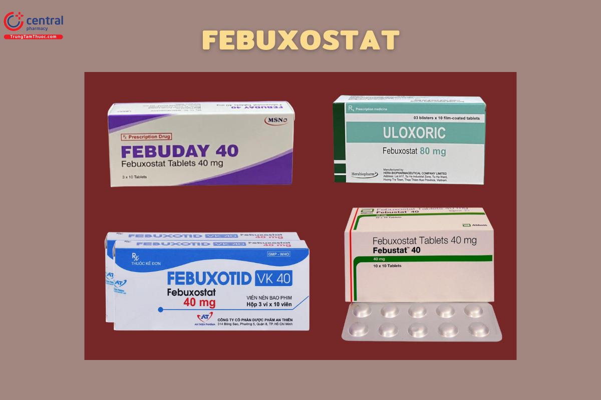 Chế phẩm chứa hoạt chất Febuxostat