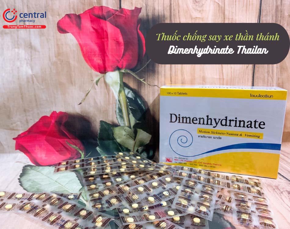 Dimenhydrinat Thái Lan - Thuốc chống say xe cực nhạy