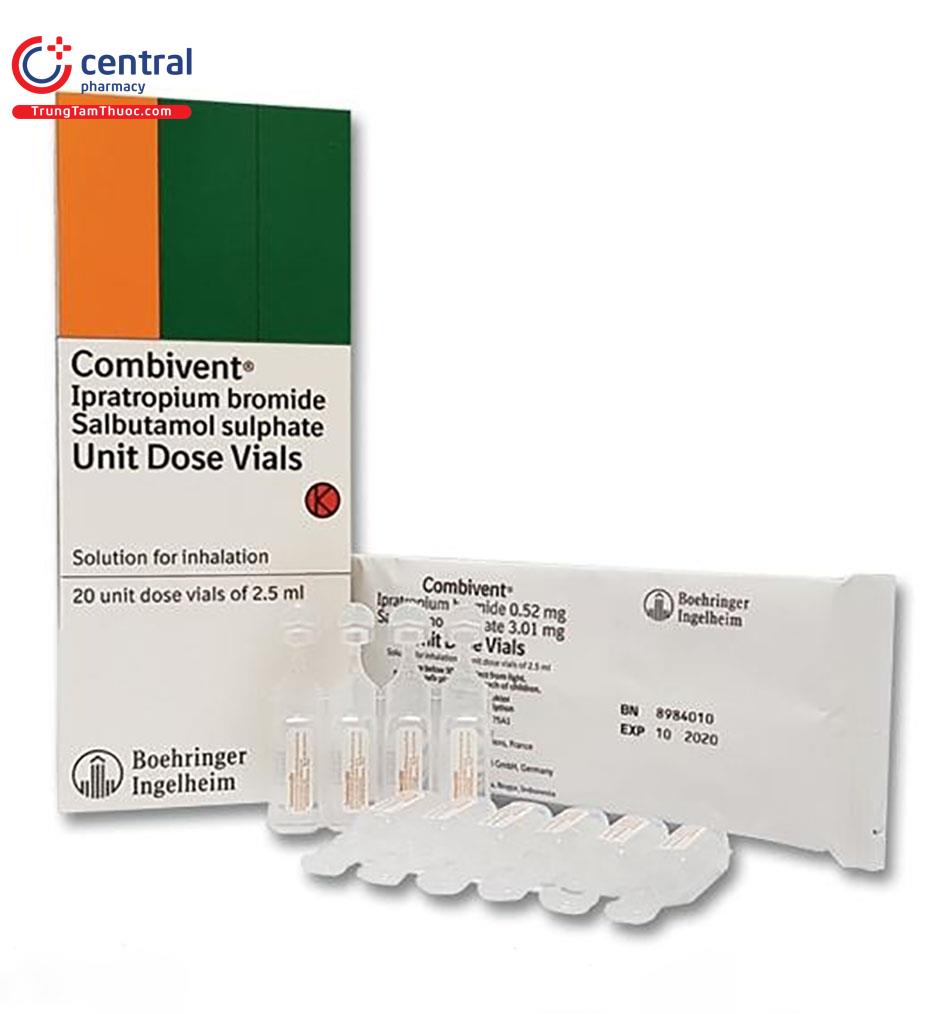 Thuốc khí dung Combivent Unit Dose Vials 5mg/2.5ml