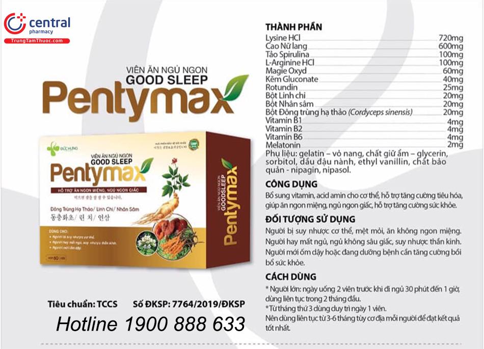 Cách sử dụng Good Sleep Pentymax hiệu quả nhất