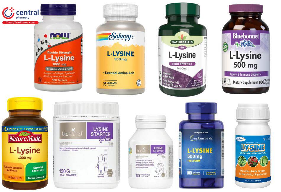 Các sản phẩm chứa Lysine