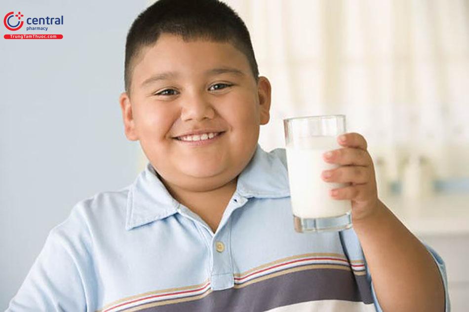 Sữa không chất béo cho trẻ béo phì