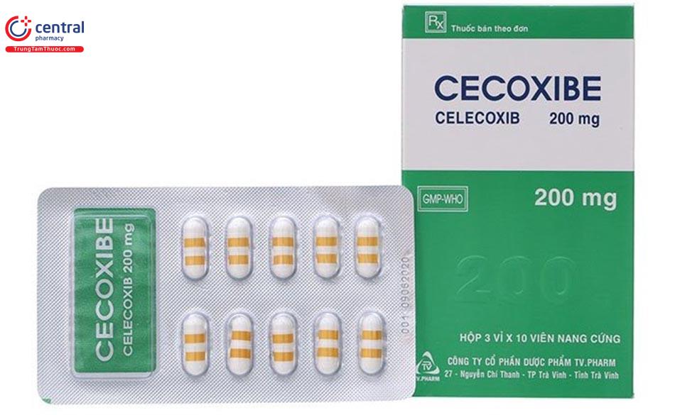 Hình ảnh ví dụ sản phẩm thuốc có chứa Celecoxib
