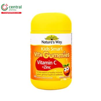 Kẹo dẻo Nature's Way Kids Smart Vita Gummies Vitamin C + Zinc