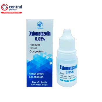 Nhỏ mũi Xylometazolin 0.05% Pharbaco