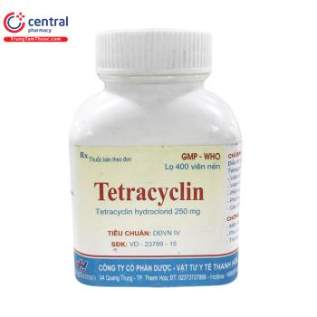 Tetracyclin 250mg Thephaco (Lọ 400 viên)
