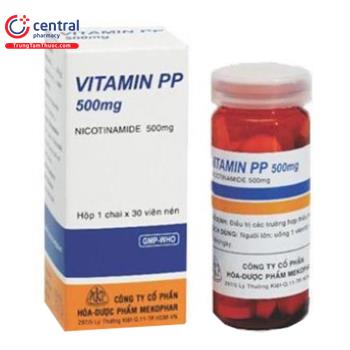 Vitamin PP 500mg Mekophar (lọ 30 viên)